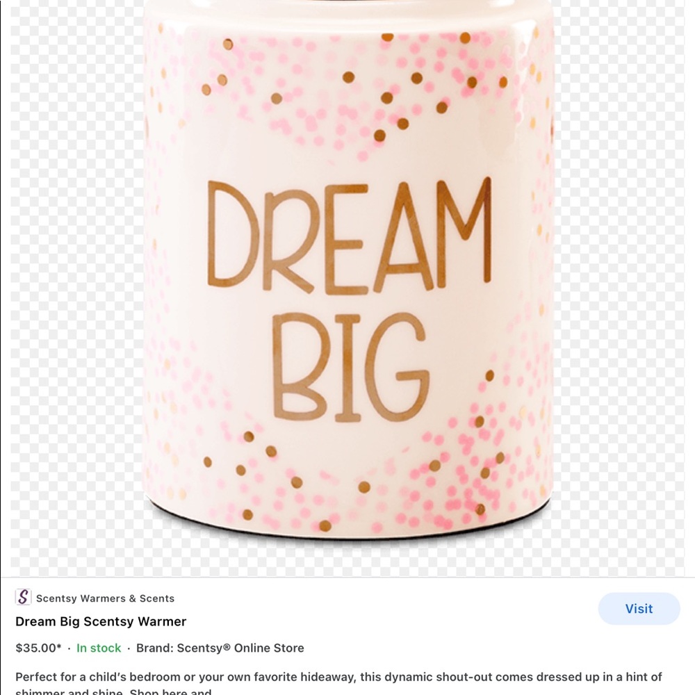 Scentsy Dream Big warmer NIB